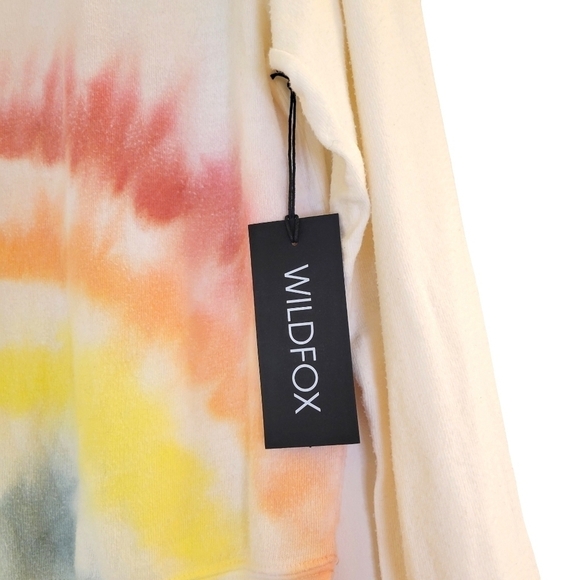 Wildfox Rainbow Tie Dye Oversized Sweatshirt - Picture 7 of 13